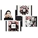 LEGGYHORSE Photo Frame Designs Decorative Puzzle Collage Picture Frame Sets for Wall Desktop Decor for Home Office (Picture Frames 5x7, Black, Suction Cube Set, Set of 4)