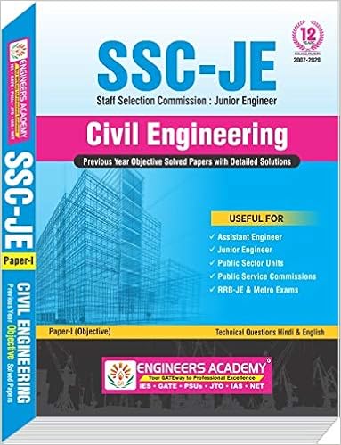 SSC JE Civil Engineering Previous Year Objective Topicwise ?(2007-2020)