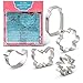 Flower Garden Cookie Cutters - 5 Piece Boxed Set - Daisy, Flower, Teardrop Bird, Butterfly, Mason Jar - Ann Clark - US Tin Plated Steel