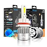 9007 LED Headlight Conversion Kit, Tripcraft All in one Hb5 LED Headlamp 2PC 72w 7600lm Extremely Bright LED Driving Light Bulbs Waterproof Instead of Halogen,Hid Bulbs,2 years Warranty