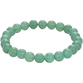 Natural Green Aventurine Bracelet, 8mm Beaded Stretch Jewelry, Feng Shui Stone of Opportunity for Luck & Wealth, Healing Crystal for Men & Women
