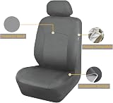 Flying Banner Car Seat Covers Full Set Universal Fit Airbag Compatible Grey view 2