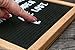 EXCELLO GLOBAL PRODUCTS Felt Letter Board 10x10 Oak Frame with 300 Changeable Letters, Numbers and Punctuation and Wall Mounting Bracket and Canvas Storage Bag