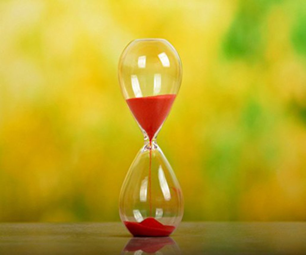 Large Fashion Colorful Sand Glass Sandglass Hourglass Timer Clear Smooth Glass Measures Home Desk Decor Xmas Birthday Gift (60 Minutes, Red)