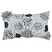 KINGROSE Handmade 3D Flowers Decorative Throw Pillow Cover Solid Wool Cushion Case for Home Bed Living Room 12 x 20 Inches Gray