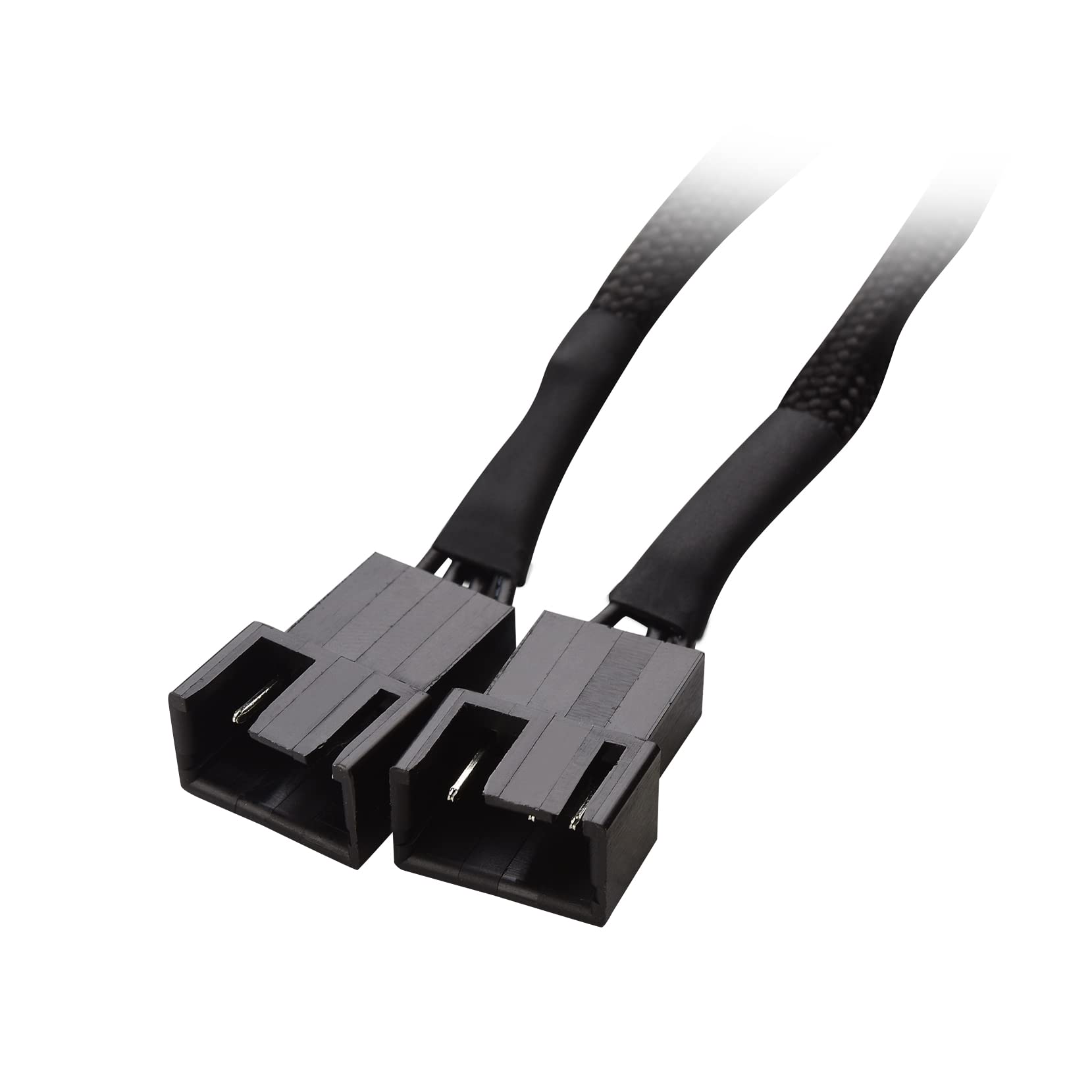 Cable Matters 2-Pack 2 Way 4 Pin PWM Fan Splitter Cable - 4 Inches, PC Fan Splitter 1 to 2 Converter, PC-Fan Extension Cable