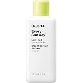 Dr.Jart+ Every Sun Day Sun Fluid Korean Sunscreen SPF 50+ for Face | Korean Skin Care, 3.38 Fl Oz