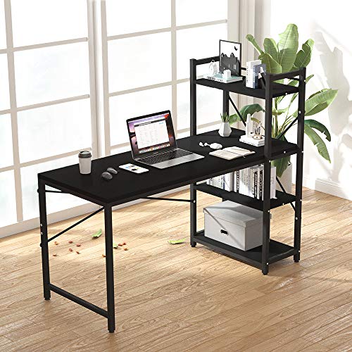 Tower Computer Desk with 4 Tier Storage Shelves 47.6'' Multi Level