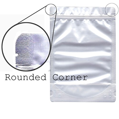 AwePackage 50 Pack of 6"x9" Airtight Zipper Stand Up Pouch Bag - Clear Front Aluminum Foil Back Heat Sealable Zip Lock - Thumbnail 4