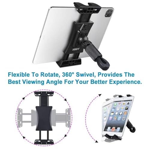 Spin Bike Tablet Holder, 360° Rotation iPad Mount Holder for
