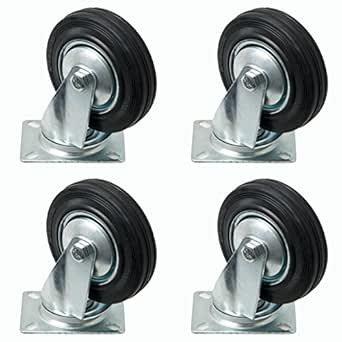 4 pieza rollo de ruedas de almacenamiento 125 mm, rodamiento ruedas