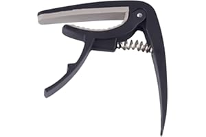 Guitar Capo, Guitar Learning Aid Tool, Convenient Adjustable Trainer Clamp for Beginner Player Friends Students School Lesson