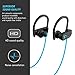 PrimeWire Powerbuds Bluetooth Earbuds, The Best Wireless Sports Earphones w/ Mic IPX7 Waterproof HD Stereo Sweatproof In Ear Earbuds for Gym Running 8 Hour Battery Noise Cancelling Headphones- Blue