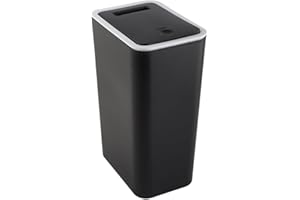 Jelquix Household Garbage Cans Large Capacity Odorless Press Top Plastic Trash Bin Kitchen Bathroom Living Room for Home Offi