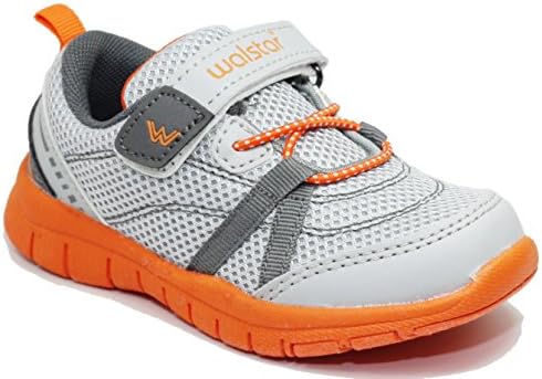Walstar Boys Sneakers Athletic Velcro Strap Light Weight Running Shoes (Toddler/little Kid/big Kid)