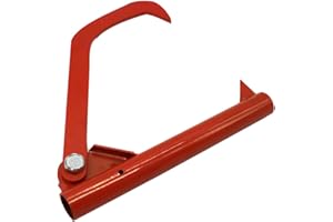 Yuhoo Logging Cant Hook, Durable Log Lifter Hook, Steel Log Peavy Patio Roller Tool Felling Lever, Practical Cant Hook Log Roller Tool for Felling and Logging(Orange), free size