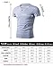 LTIFONE Mens Casual Slim Fit Short Sleeve T-Shirt Single Button Placket Plain Henley v Neck Shirt