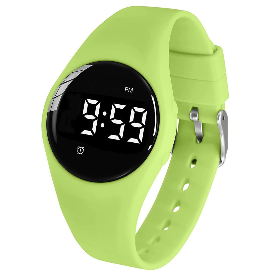 e-vibra Vibrating Alarm - Waterproof Potty Training Watch with Timer and 15 Daily Alarms (Green)