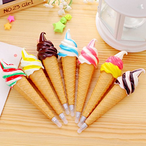5 PCS Ice Cream Cute Ballpoint Pen Gel Pen Student Office Stationery Gift New