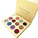 BEAUTY SEQUINS Eyeshadow Palette Insanely Pigments Glitter Make Up Palettes Long Lasting Waterproof 12 Shades(12 colors Glitter Palette)
