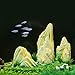 Aquarium Decor Mountain View Stone Decorations Yellow Fish Tank Ornament Largethumb 1