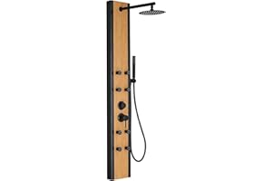 Bathfinesse Shower Panel Shower Tower, Bahroom Shower Panel Tower System with 8 Body Jet High Preesure