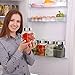 Plastic Storage Jars With Lids; Milton Food Storage Containers 5 Multi Size Set Clear Square Lightweight PET Canisters; Wide-Mouth, Airtight Lids Caps; Large Big And Small Empty Jars 5-Pack BPA Free