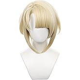 Servelove Character Cosplay Wig For Game Characters Light Brown Short Straig Pob hair Costume Wigs Unisex Anime Play Halloween Christmas Party