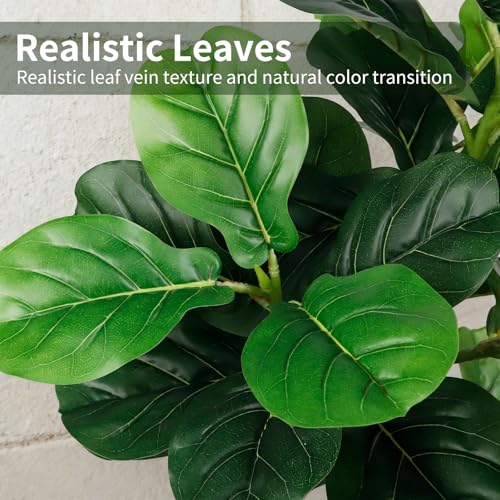 PEPEUNI Árbol Artificial 180CM Planta Artificial Decorativa Hogar, con Maceta Blanca y Musgo Artificial Realista, Ideal para Salones Oficinas Dormitorios