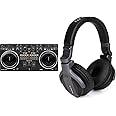 Pioneer DJ DDJ-REV1 2-deck Serato DJ Controller & CUE1 On-ear DJ Headphone - Black