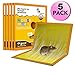 Mouse Trap,Mouse Rat Glue Boards,(5-Pack) Mouse Glue Traps,Mouse Size Glue Traps Sticky Boards Mouse Catcher Mice Professional Strength Glue Insect Lizard Spider Cockroach Rodent Snake Strongly
