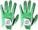FINGER TEN Men's Golf Glove Rain Grip Pair Both Hand or 2 Pack Left Right Hand, Hot Wet Weather No Sweat, Black Gray Green, Fit Size Small Medium Large XL