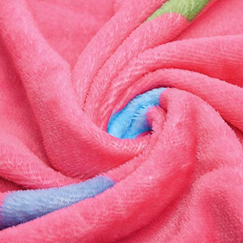 Shan-S Throw Blanket, Ultra Soft Warm Micro Plush Fleece Velvet Plush Blanket All Season Premium Fluffy Microfiber Painted Design Throw Rug for Sofa Bed Couch Bedding,150200cm, Multicolor