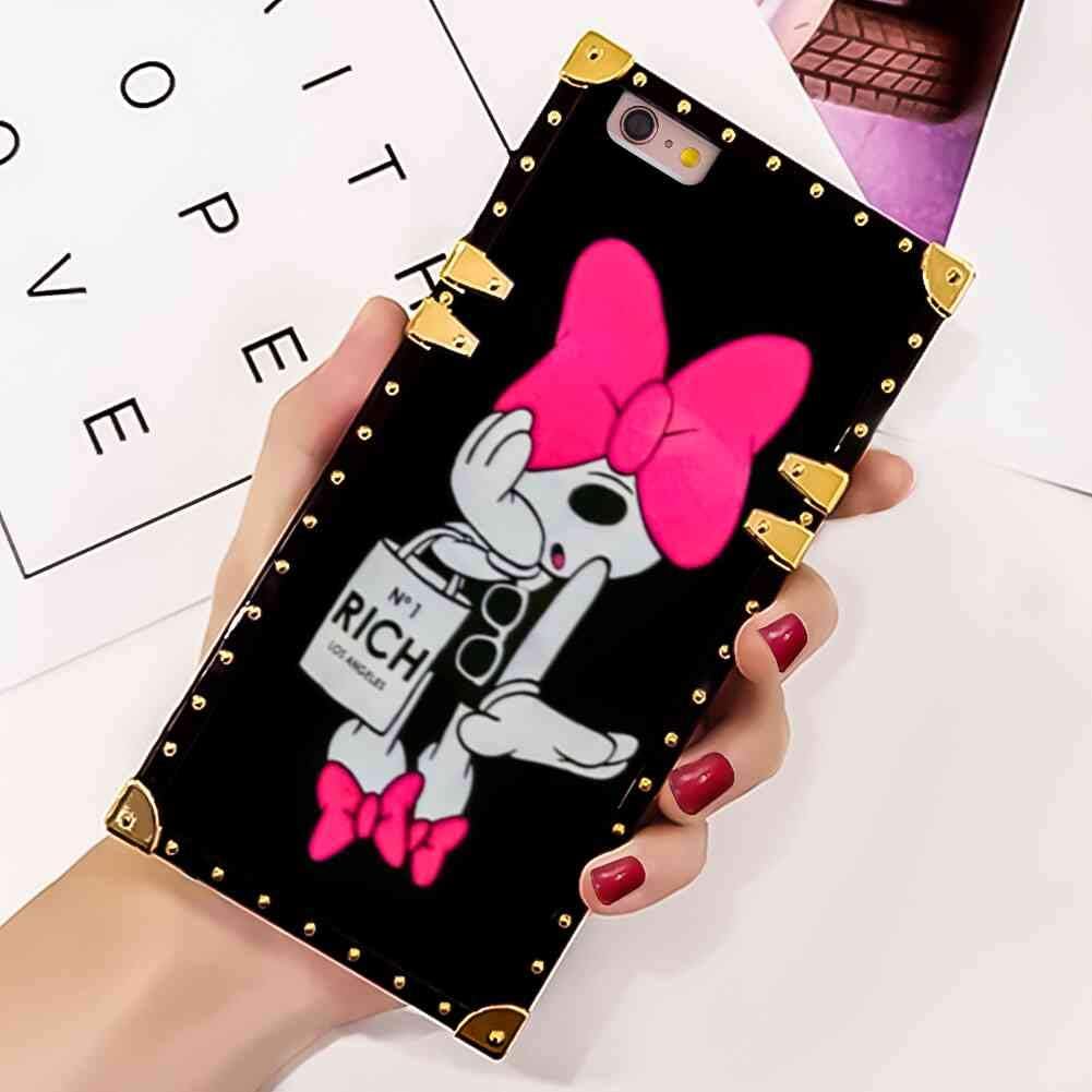 Square Case Compatible Apple Iphone 6s Plus Iphone 6 Plus 5 5 Minnie Chanel Amazon Co Uk Electronics