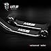 MZS Pivot Levers Brake Clutch Foldable CNC for Suzuki RM 125 250 RM125 RM250 1996-2003 (Black)
