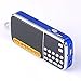 Mfine Portable Mini USB FM Radio Speaker Music Player TF Card For PC iPod Phone (088 Blue) primary