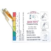 Accuvin Titratable Acidity Test Kit, 10 Tests, for Wine Analysis | 4-11 g/L as Tartaric Acid, Measure TA in Red and White Wines, Juice and Must, Requires NO pretreatments, Made in USA