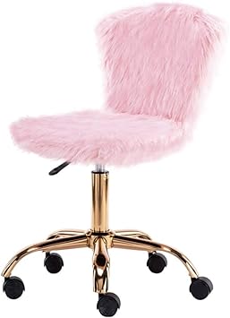 Light pink fluffy chair Clearance