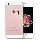 iPhone SE Case, SwiftBox Cute Cartoon Clear Case for iPhone 5 5S SE (Penguin and Apple)