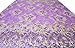 pqdaysun 5 Yards African Lace Fabrics Nigerian French Beaded Tulle Fabric (purple)