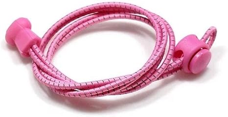 Amazon Co Jp Ybdz 高速の怠惰な靴ひもスニーカーストラップ大人の安全ストレッチロック靴紐なしの弾性靴ひも靴ひもラウンド Color Pink Size 100cm ホーム キッチン