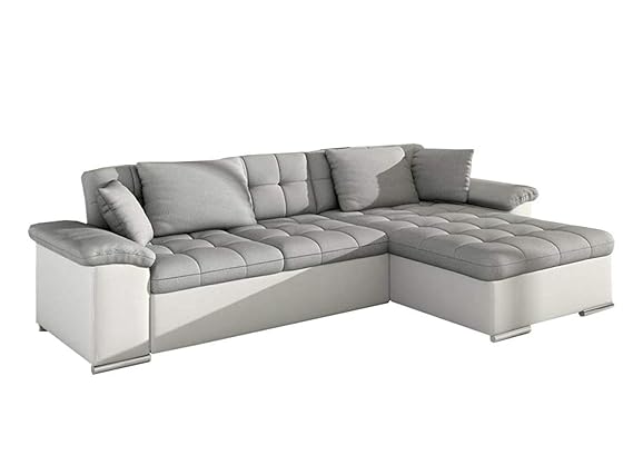 Mirjan24 Ecksofa Diana, Eckcouch mit Bettkasten und Schlaffunktion, Elegante Couch, Polsterecke Farbauswahl, Couchgarnitur, S