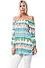 Betsy Red Couture Women's 3/4 Bell Sleeve Tunic Top (S-3X)