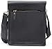 Marco Zarini Crossbody Bag For Men Eco Leather Briefcase Shoulder Bag Messenger Bag For iPad Mini (Black)