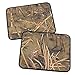 Muddy Water Camo Floor Mats - Water Resistant Vinyl Rubberized Backing 4pc Front & Rear Set - Swamp Camouflage