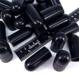 25 Piece 7/8" ID High Temp Silicone Rubber End Caps - Powder Coating, Painting, Plating, Blasting Protection