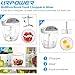 URPOWER Easy Pull Food Chopper Vegetable chopper, 5 Blades Powerful Manual Hand Held Chopper/Mincer/Blender to chop Onions, Garlics, Boneless Meats, Herbs, Fruits and for Salsa/Salad/Pizza/Pesto/Puree