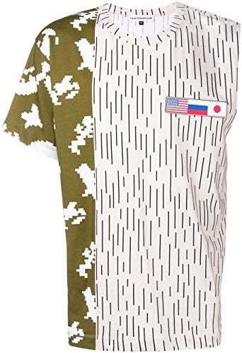 GOSHA RUBCHINSKIY Men's G013T0041 Green Cotton T-Shirt