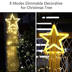 PUHONG Christmas Decoration Outdoor Star String