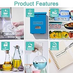 NineLeaf 2 Pack Compatible for Brother P-Touch TZ
